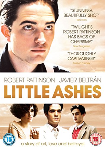 Little Ashes" DVD cover featuring Robert Pattinson and other actors.