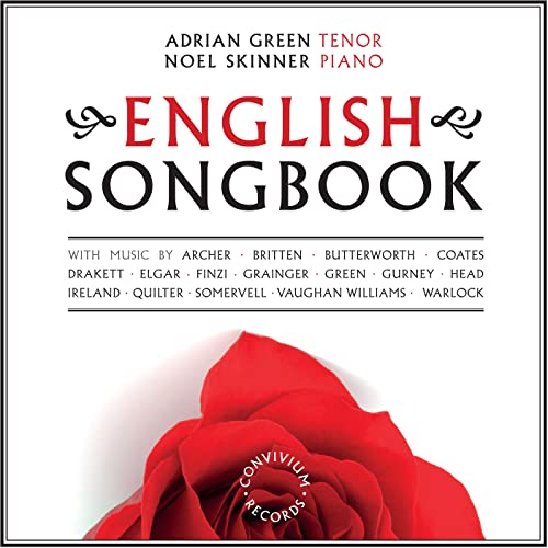 CD cover: "English Songbook" with red rose and composer names listed.