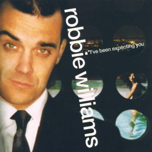 Robbie Williams album cover, “I’ve Been Expecting You”, featuring portrait and silhouettes.