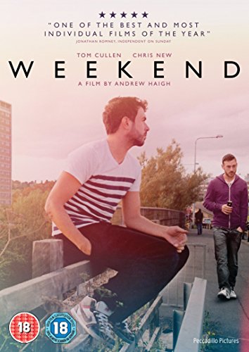 DVD cover for "Weekend" featuring two men in an urban setting.