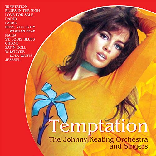 CD cover for Johnny Keating’s “Temptation” featuring a woman in orange.