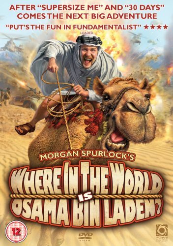 DVD cover: Morgan Spurlock on a camel, war scene background.