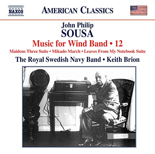 CD cover featuring John Philip Sousa seated with musical instruments.