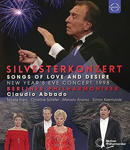 Blu-ray cover for Berliner Philharmoniker’s 1998 New Year’s Eve concert with conductor Claudio Abbado.