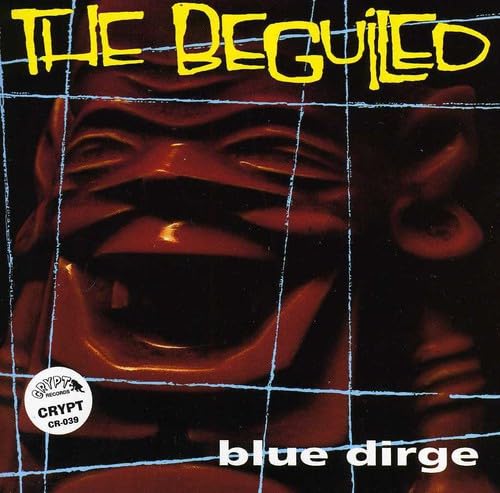 CD cover for "Blue Dirge" by The Beguiled, featuring a distorted face.