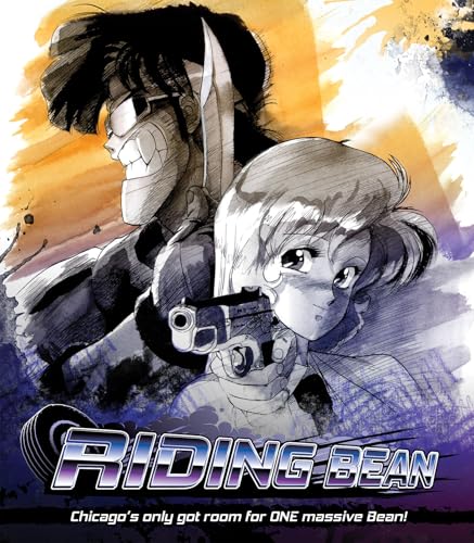 Riding Bean Blu-ray cover featuring anime characters with guns.