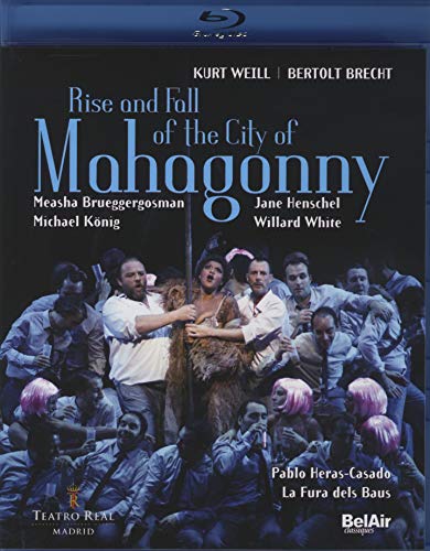 Blu-ray cover for “Rise and Fall of the City of Mahagonny” opera.