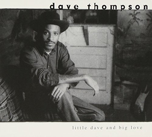 Black and white portrait of Dave Thompson for the album "Little Dave and Big Love".