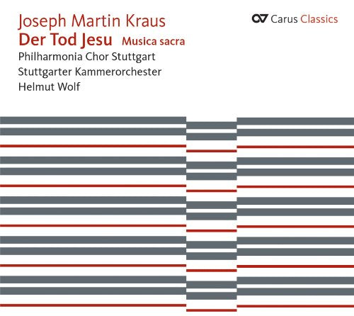 CD cover for Joseph Martin Kraus’ “Der Tod Jesu” with abstract lines.