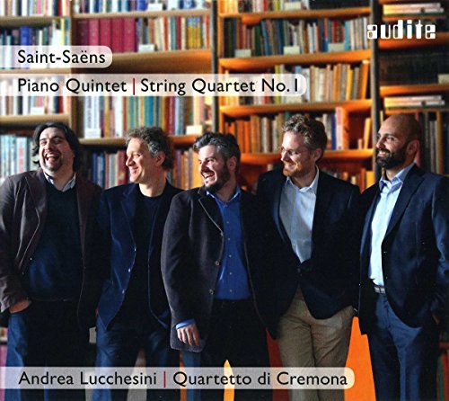 CD cover featuring a group portrait of five men, bookshelves in background.