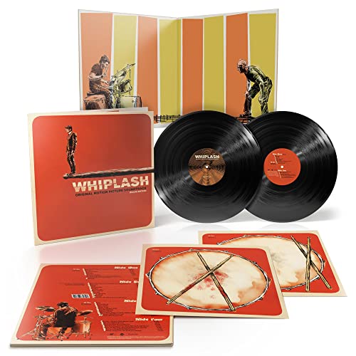 Whiplash deluxe vinyl soundtrack with gatefold cover and inserts displayed.