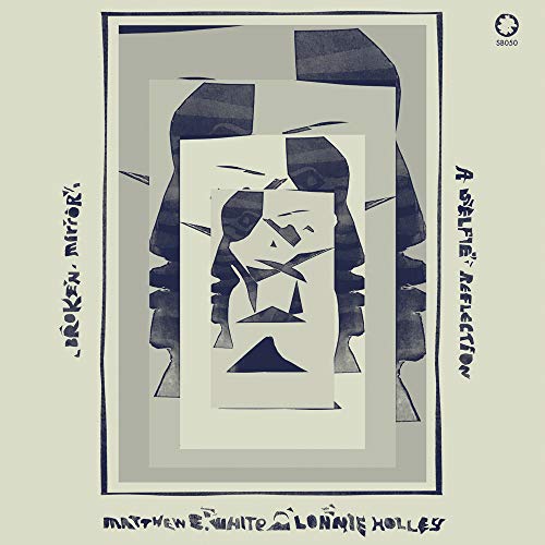 Abstract black and white album cover for Matthew E. White & Lonnie Holl.