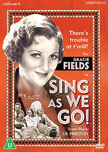 DVD cover for "Sing As We Go!" featuring Gracie Fields in a portrait.