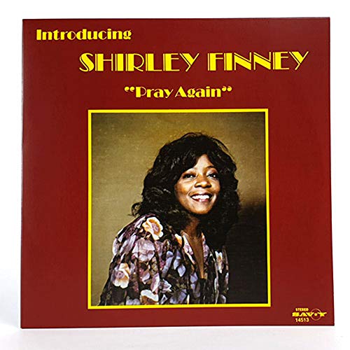 Shirley Finney album cover, “Pray Again”, portrait in gold frame.