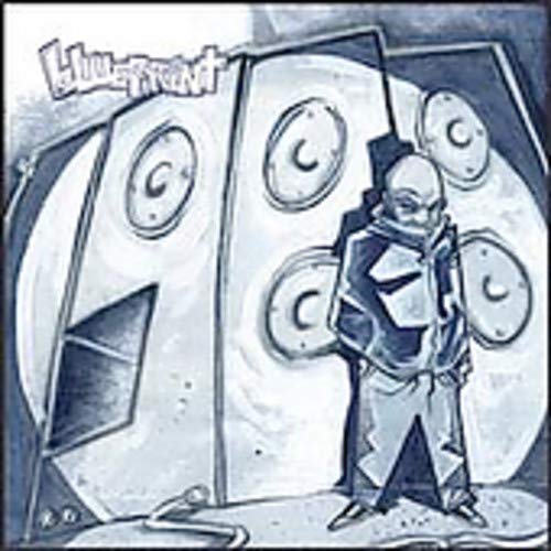 CD cover art: stylized illustration of a hooded figure and speakers.