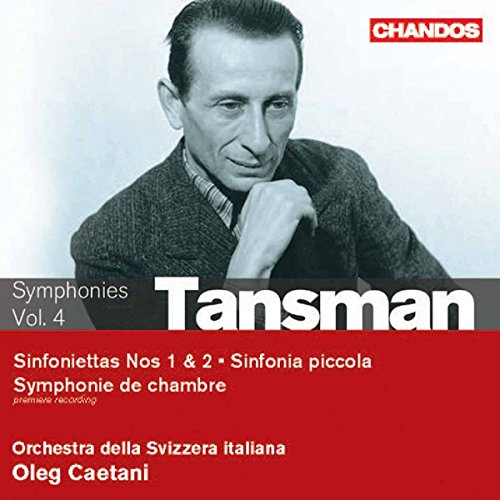 CD cover featuring a portrait of composer Alexandre Tansman and text details.