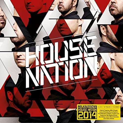 CD cover for "House Nation" compilation, featuring repeating faces and bold text.