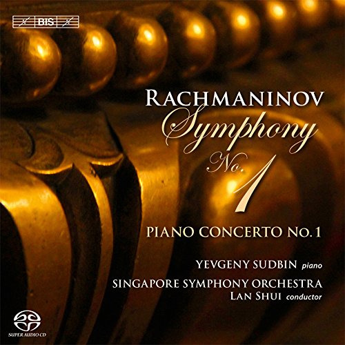 CD cover for Rachmaninov’s Symphony No. 1 and Piano Concerto No. 1.