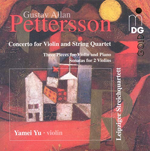 CD cover for Pettersson’s Concerto with abstract architectural art.