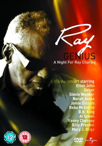 DVD cover featuring Ray Charles in sunglasses, with artist names listed.