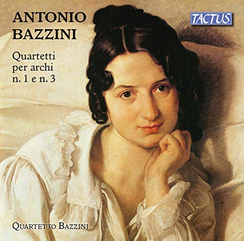 CD cover featuring a portrait of composer Antonio Bazzini.