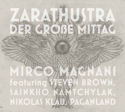 CD cover with ornate winged eye illustration and text: "Zarathustra.