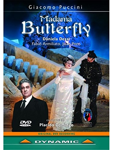 DVD cover for Puccini’s *Madama Butterfly* opera featuring performers in costume.