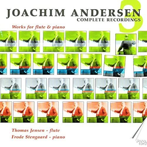 CD cover with repeating images of a conductor and text details.