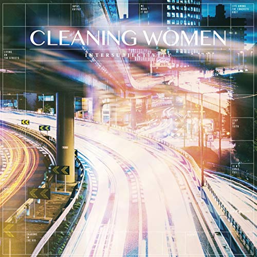 CD cover with blurred highway overpass and text “Cleaning Women”.