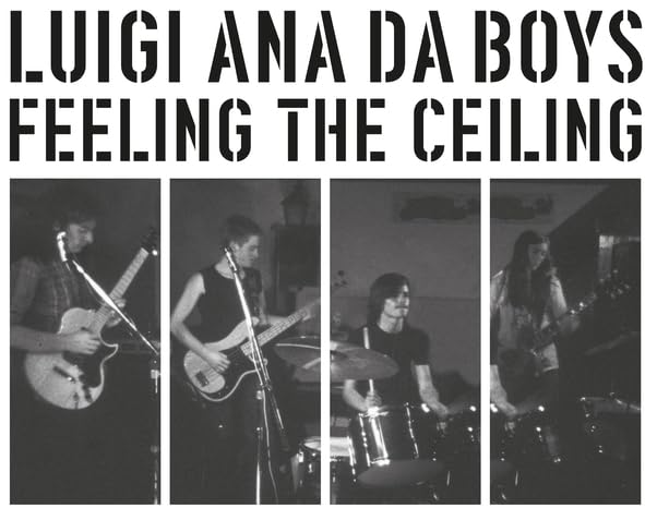 Black and white album cover featuring a band performing with instruments.