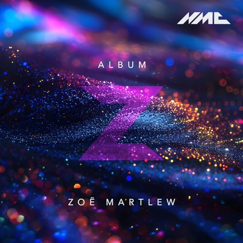 Album cover for Zoe Martlew featuring a purple "Z" and sparkling lights.