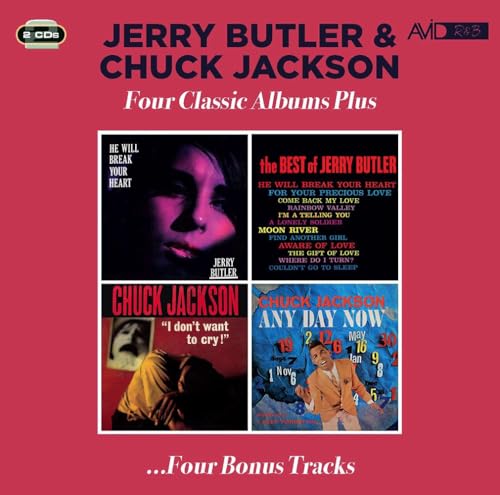 CD cover for Jerry Butler & Chuck Jackson’s “Four Classic Albums Plus.”