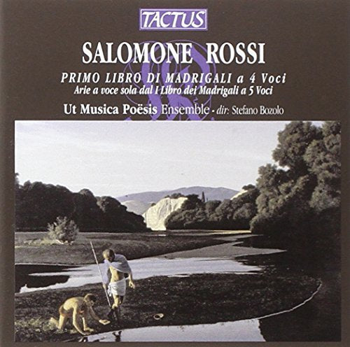 CD cover: landscape with two boys by a river, text details composers and ensemble.