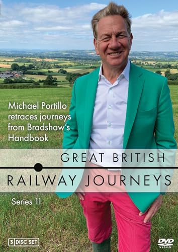 DVD cover for “Great British Railway Journeys” featuring Michael Portillo.