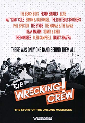 DVD cover for "The Wrecking Crew" documentary, showing studio musicians.