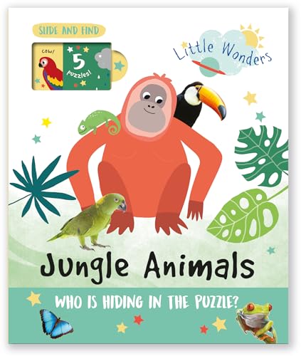Jungle Animals: Who is Hiding in the Puzzle? (Little Wonders Puzzle Slider Board Book)