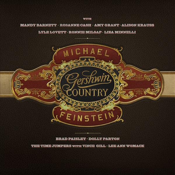 CD cover for “Gershwin Country” by Michael Feinstein, ornate gold design.