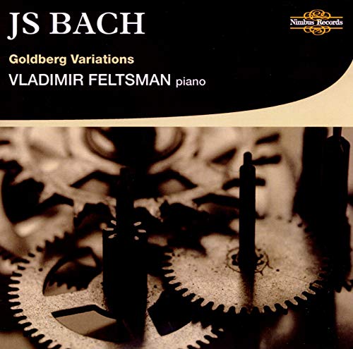 CD cover for Bach’s Goldberg Variations performed by Vladimir Feltsman, featuring gears.