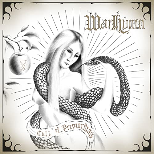 Black and white album cover featuring a woman and a serpent.