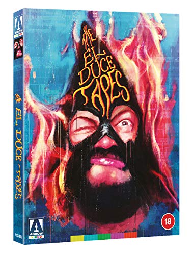 Blu-ray cover featuring a painted portrait of El Duce with flames.