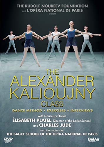 DVD cover featuring ballet dancers in mid-pose, text "Kalioujny Class".