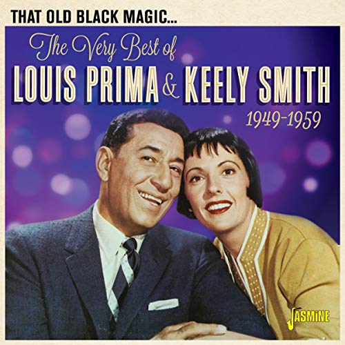 Louis Prima and Keely Smith CD cover, portrait of the duo, 1949-1959.