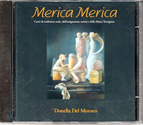 CD cover for "Merica Merica" by Donella Del Monaco, featuring painted figures.