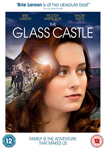 The Glass Castle" DVD cover featuring Brie Larson and a family scene.