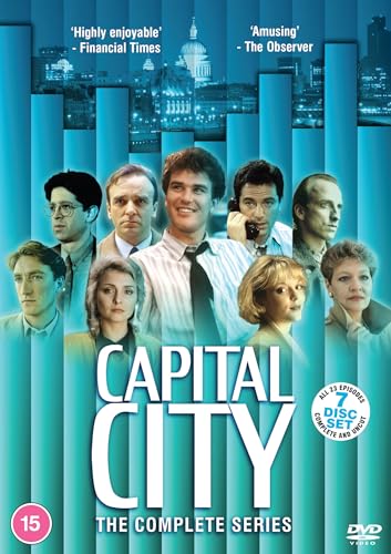 DVD cover for Capital City featuring a cast ensemble against a blue cityscape background.