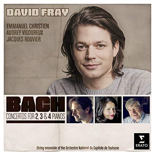 CD cover featuring pianist David Fray and portraits of other musicians.