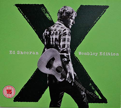 Ed Sheeran's "x" album cover: green background, artist with guitar.