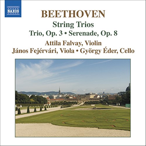 CD cover for Beethoven’s String Trios featuring a landscape image.