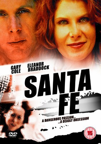 DVD cover for "Santa Fe" featuring two actors and a shadowy figure.