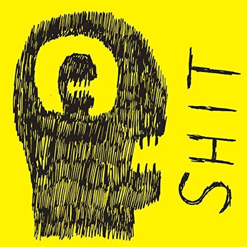 Yellow vinyl record cover with a black scribbled face and text.